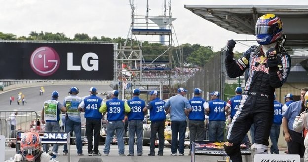 Mark Webber na Interlagos /AFP