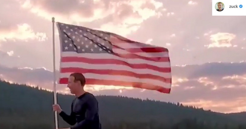 Mark Zuckerberg świętuje 4 lipca w najbardziej amerykański sposób, w jaki jest to możliwe /materiał zewnętrzny