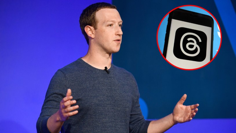 Mark Zuckerberg uruchomił nową aplikację - Threads. Na razie będzie ona działać na amerykańskim i brytyjskim rynku, ponieważ koncern Meta nie wiedział, jak Unia Europejska zareaguje na przepisy dotyczące prywatności użytkowników /AFP/Richard Drew; Associated Press; East News /