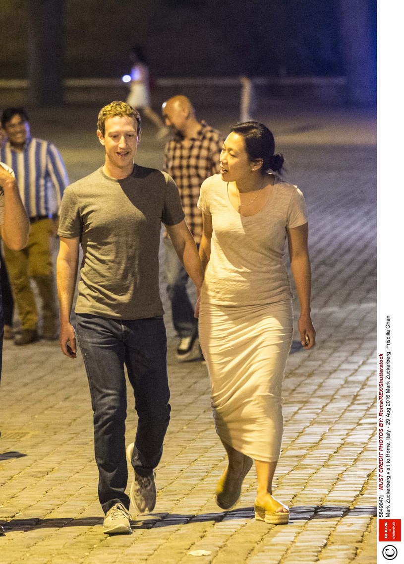 Mark Zuckerberg z żoną /East News