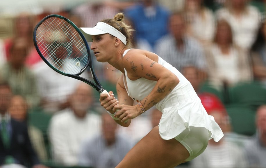 Marketa Vondrousova odpadła w I rundzie Wimbledonu. /NEIL HALL /PAP/EPA