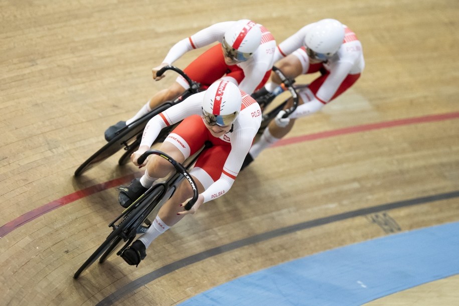 Marlena Karwacka, Urszula Łoś i Nikola Sibiak podczas mistrzostw Europy /PETER KLAUNZER /PAP/EPA