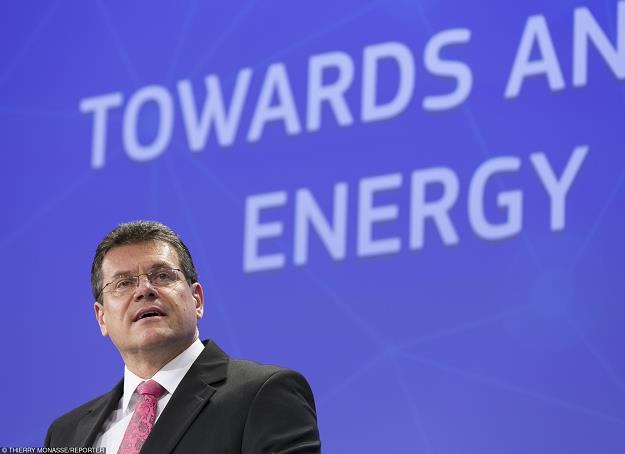 Maros Sefcovic, komisarz UE ds. unii energetycznej, fot. Thierry Monasse /Reporter