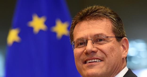 Marosz Szefczovicz, wiceprzewodniczący KE ds. unii energetycznej /AFP