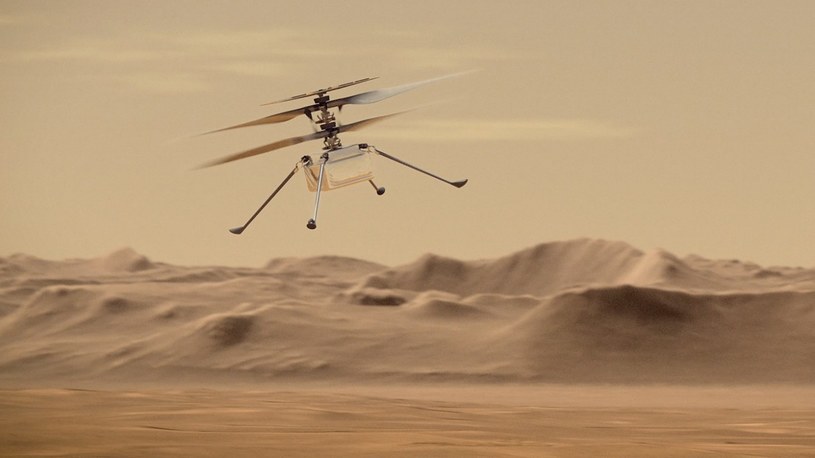 Marsjański helikopter za jednym zamachem przeleciał aż 625 metrów [WIDEO] /Geekweek