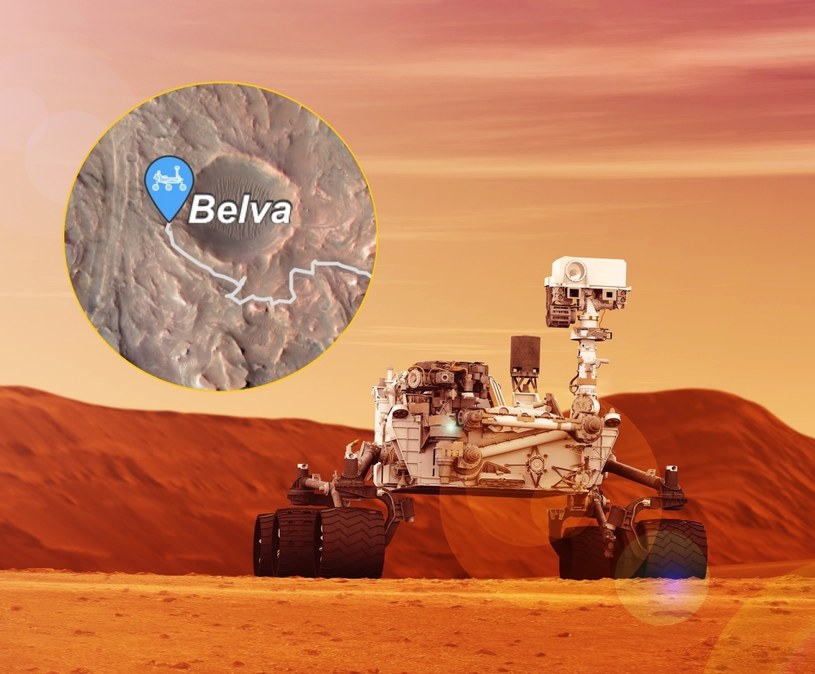 Marsjański łazik Perseverance dostał polecenie wykonania panoramicznego zdjęcia krateru Belva /123RF/PICSEL