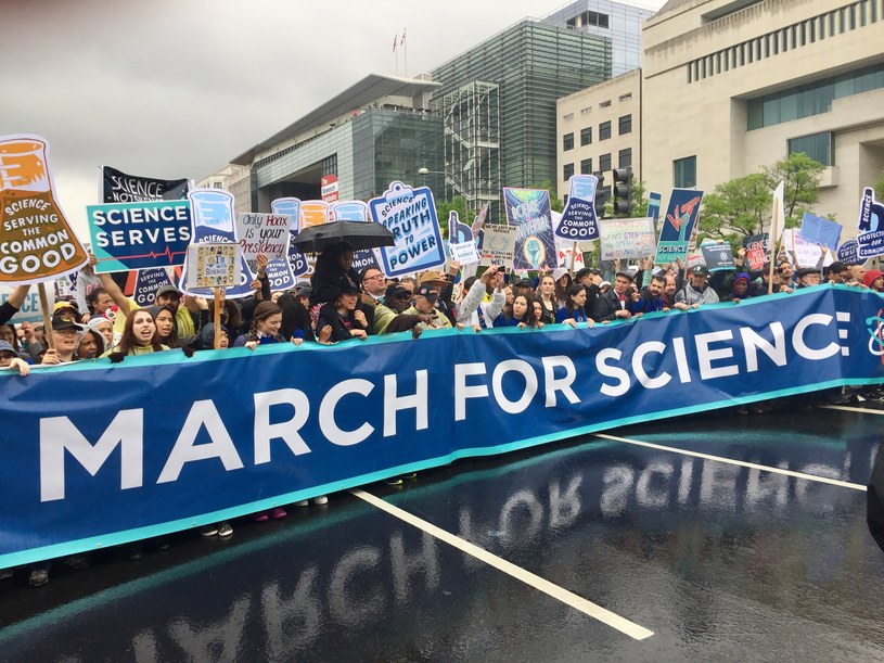 Marsz dla Nauki w Waszyngtonie w 2017 r. /Wikimedia