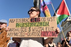 MARSZ DLA PALESTYNY W WARSZAWIE