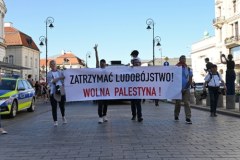 MARSZ DLA PALESTYNY W WARSZAWIE