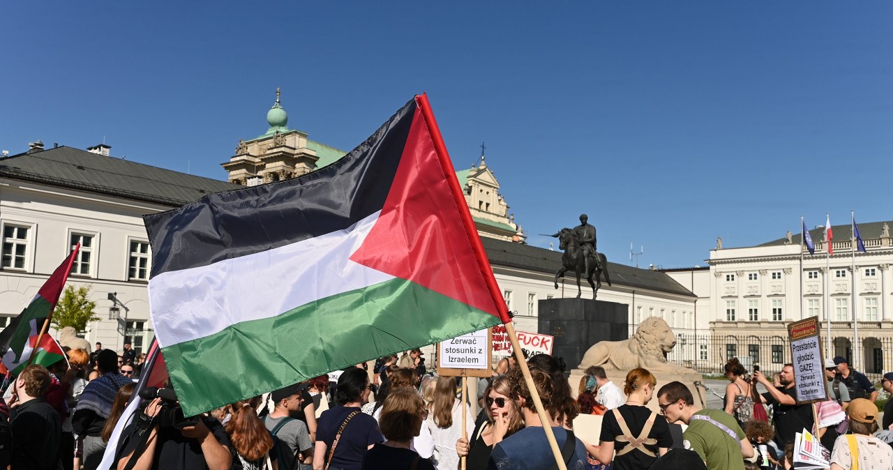 MARSZ DLA PALESTYNY W WARSZAWIE