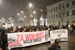 Marsz Koalicji Antyfaszystowskiej w Warszawie