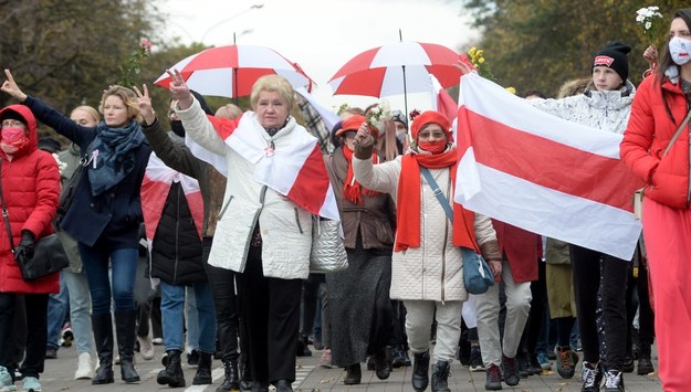 Marsz kobiet w Mińsku / 	STR   /PAP/EPA