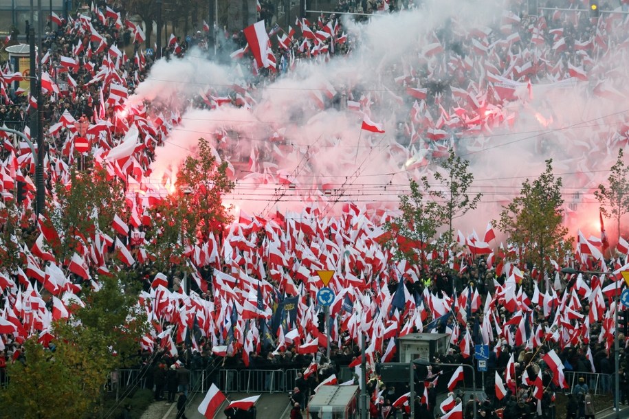 Marsz Niepodległości, 11 listopada 2025 r. /	Wojciech Olkuśnik /East News