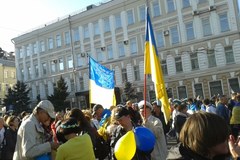 Marsz pokoju przeciw wojnie na Ukrainie 