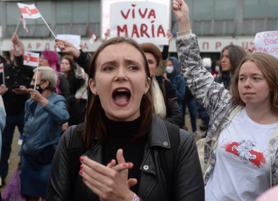 Marsz poparcia dla aresztowanej opozycjonistki / STRINGER /PAP/EPA