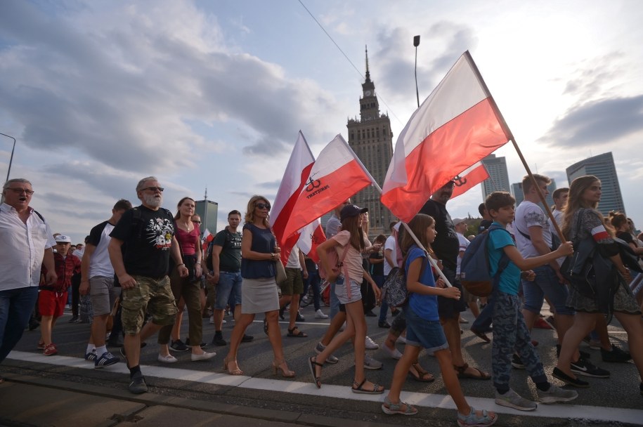 Marsz Powstania Warszawskiego /Marcin Obara /PAP