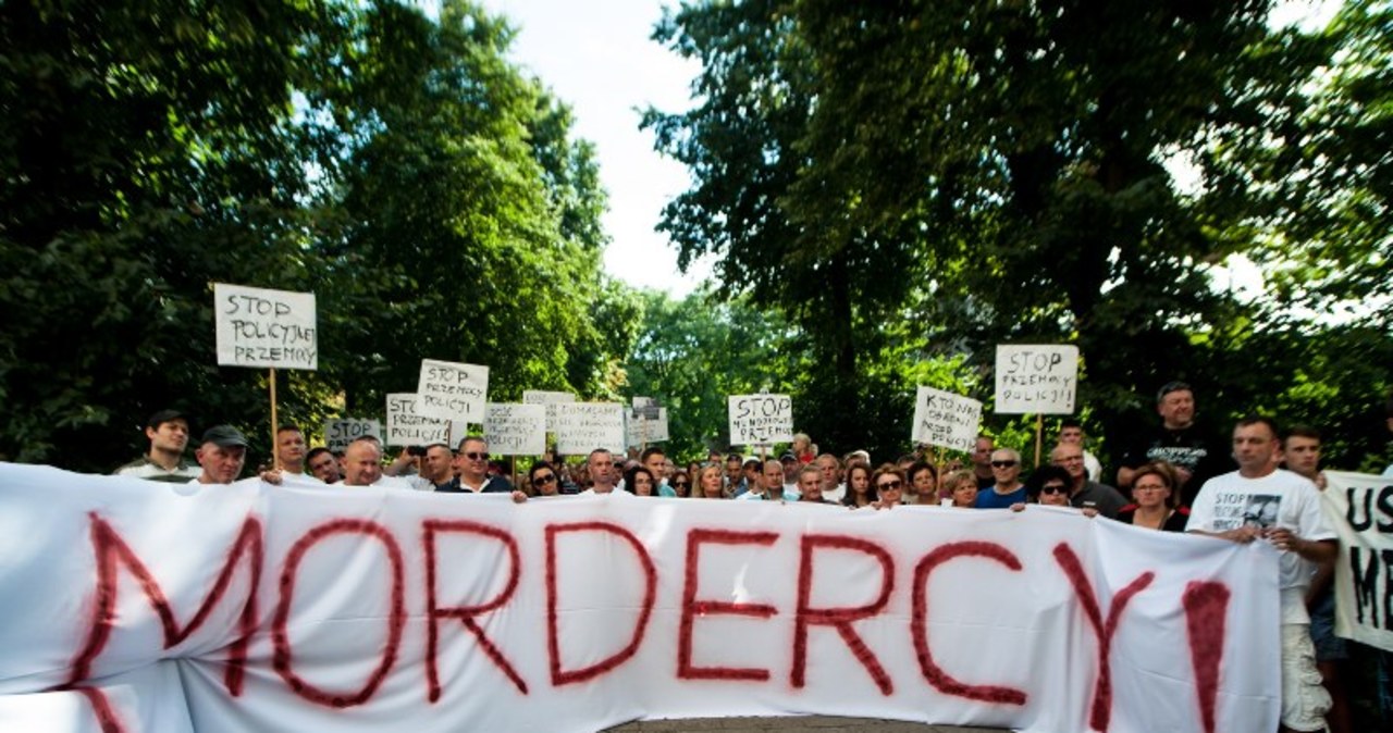 Marsz przeciwko brutalności policji w Gdańsku 