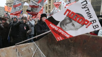 "Marsz przeciwko niegodziwcom" w Moskwie. "Deputowani do sierocińców, Putin do domu starców"