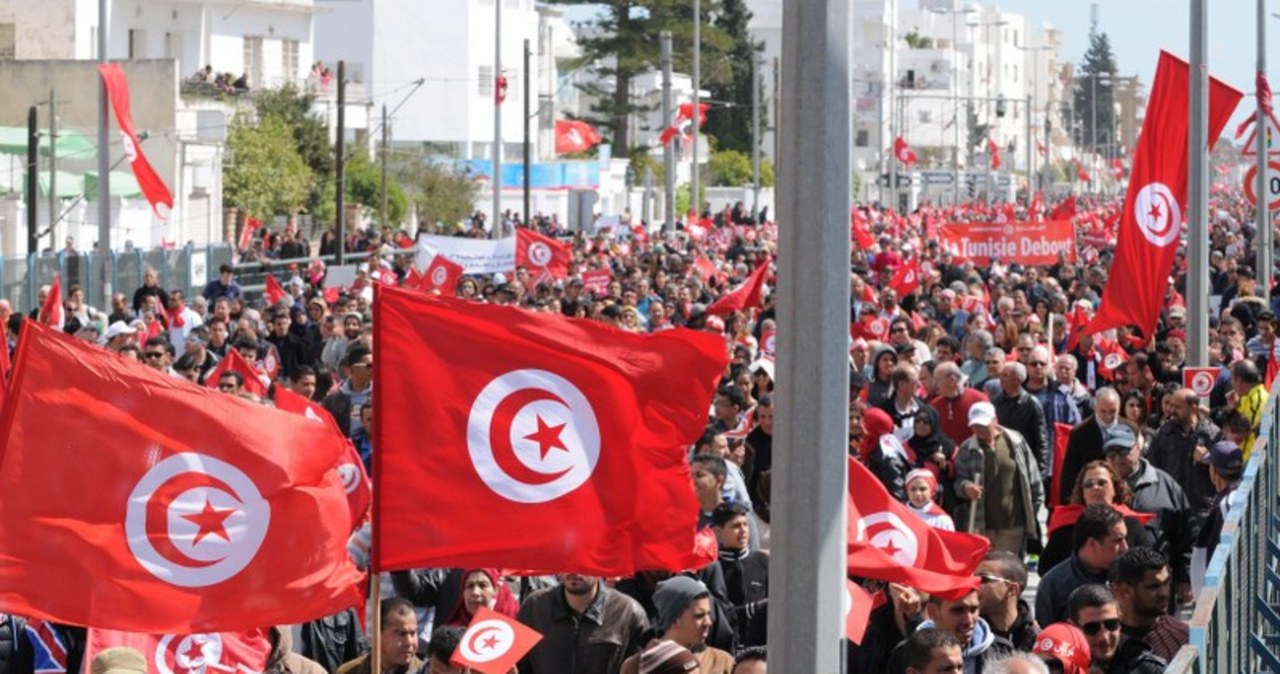 Marsz przeciwko terroryzmowi w Tunisie