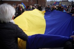 Marsz solidarności z Ukrainą w Krakowie