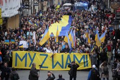 Marsz solidarności z Ukrainą w Krakowie