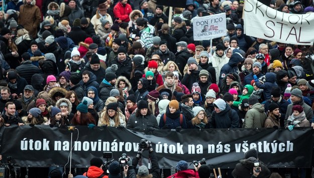 Marsz w Bratysławie /JAKUB GAVLAK /PAP/EPA