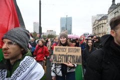 Marsz w obronie Palestyny w Warszawie