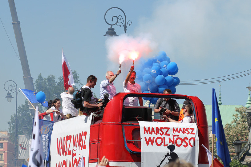 Marsz Wolności w Warszawie /Michał Dyjuk /Agencja FORUM