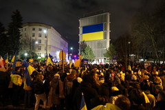 Marsz wsparcia dla Ukrainy w Warszawie