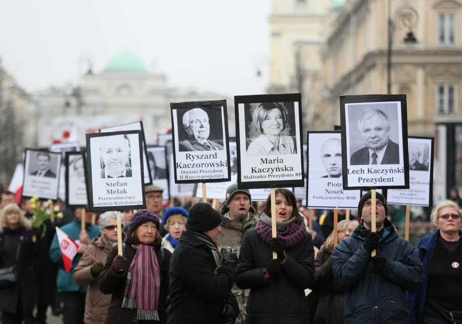 Marsz zorganizowany przez "Solidarnych 2010" /Leszek Szymański /PAP