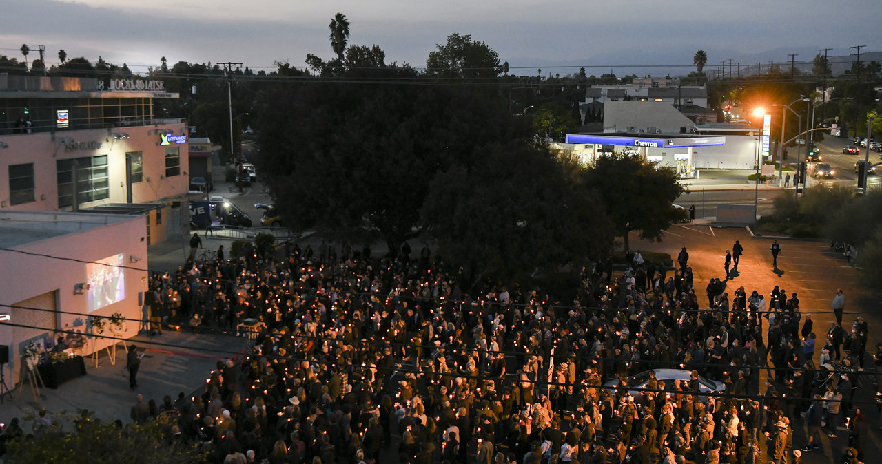 Marsza milczenia po tragedii na planie "Rust" /Getty Images