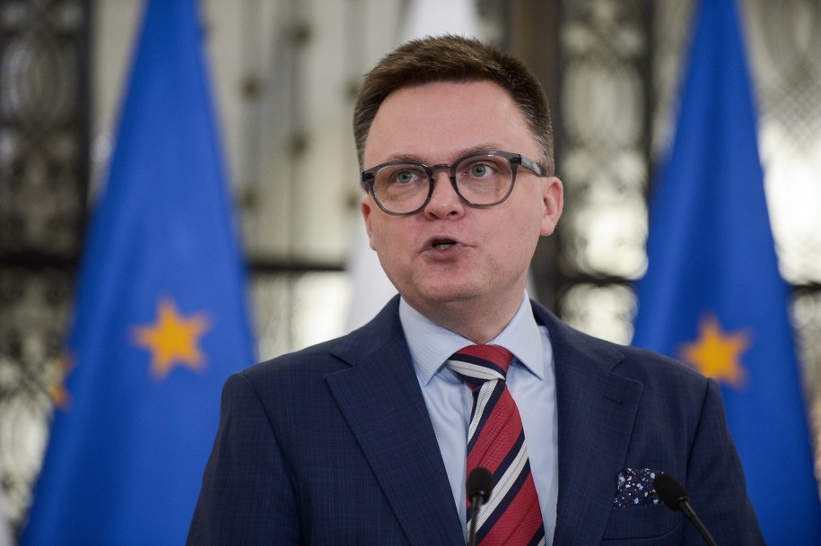 Marszałek Sejmu Szymon Hołownia /Marcin Obara /PAP