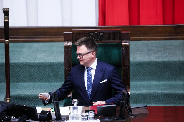Marszałek Sejmu Szymon Hołownia / 	Leszek Szymański    /PAP