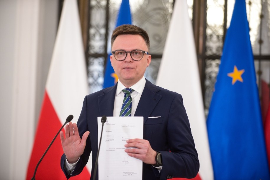 Marszałek Sejmu Szymon Hołownia /Marcin Obara /PAP