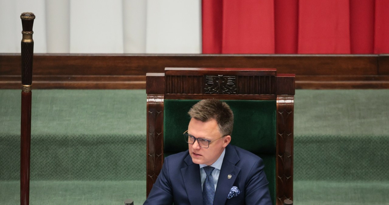 Marszałek Sejmu Szymon Hołownia /Adam Burakowski /East News