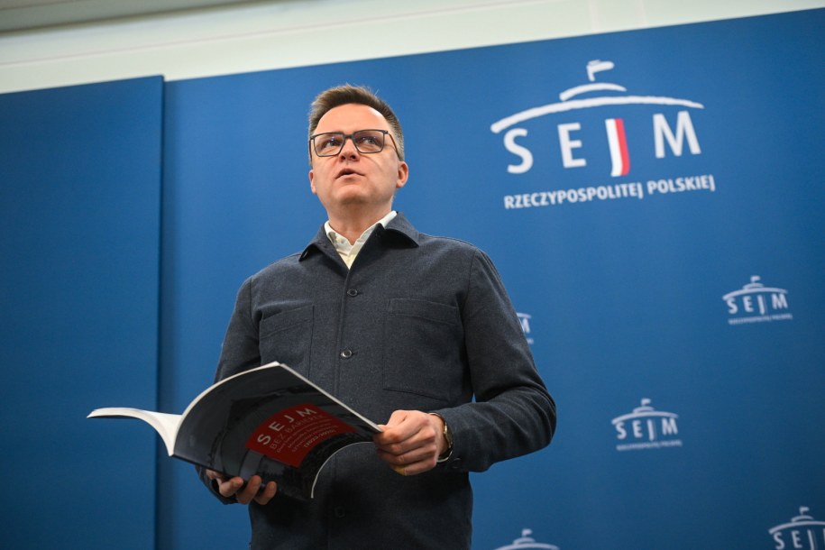 Marszałek Sejmu Szymon Hołownia / 	Marcin Obara  /PAP