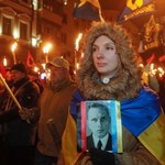 Marsze w Kijowie ku czci Stepana Bandery w 110. rocznicę jego urodzin
