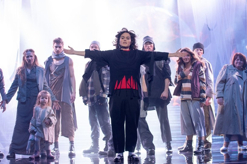 Marta Gałuszewska jako Michael Jackson, fot.  M. Zawada / Polsat
