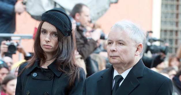 Marta i jej stryj, Jarosław Kaczyński. Fot. Jarosław Antoniak &nbsp; /MWMedia