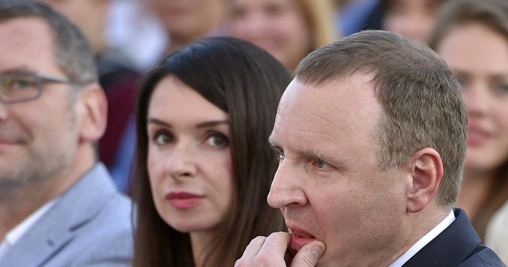 Marta Kaczyńska i Jacek Kurski /Mieszko Pietka /AKPA