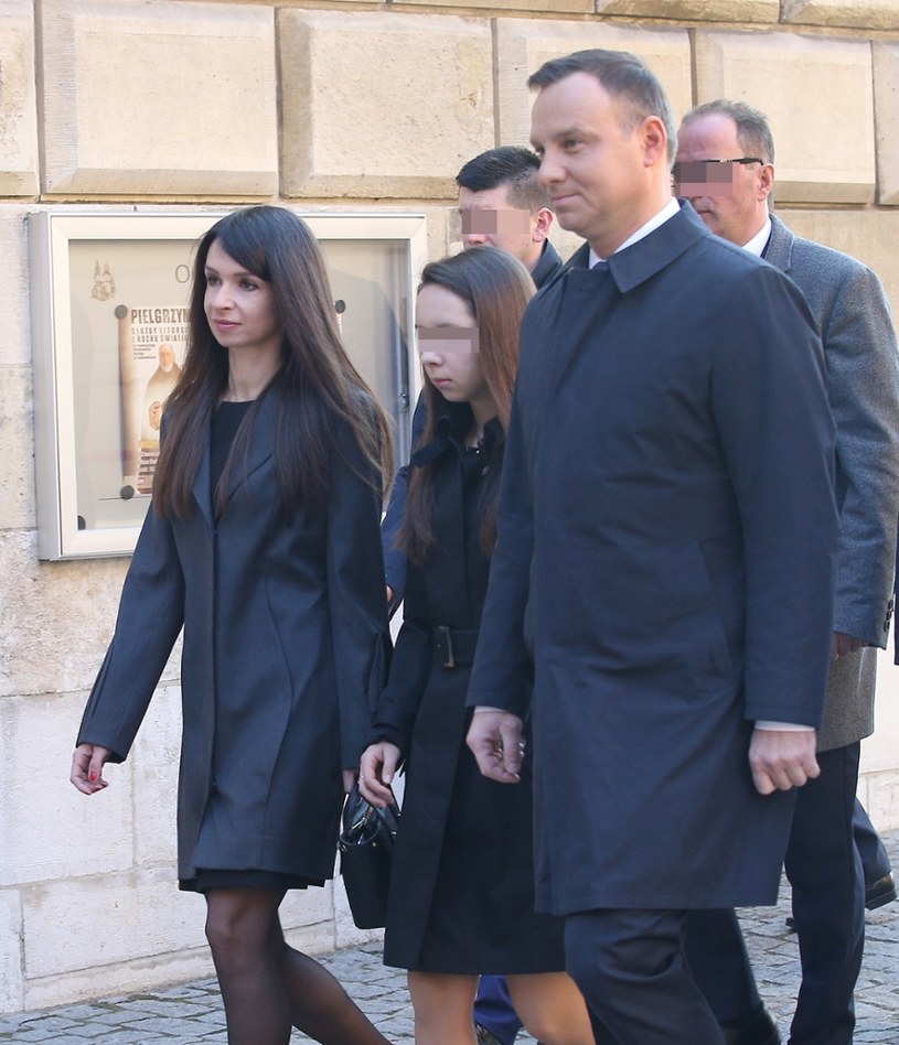 Marta Kaczyńska z córką i prezydentem /Damian Klamka /East News