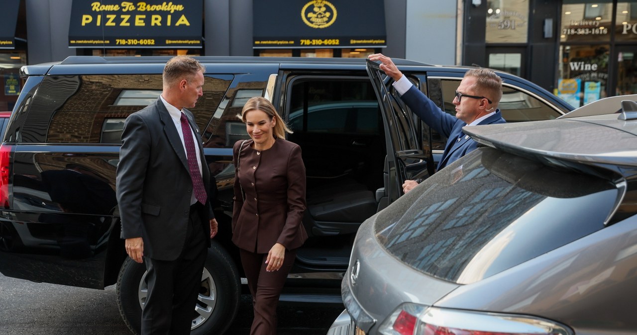 Marta Nawrocka na spotkaniu z Polonią w Pierożku