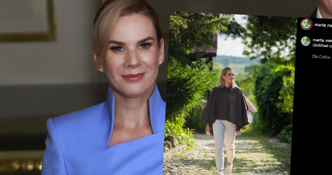 Marta Nawrocka w nowej stylizacji zrobiła furorę /https://www.instagram.com/marta_nawrocka_/ /East News