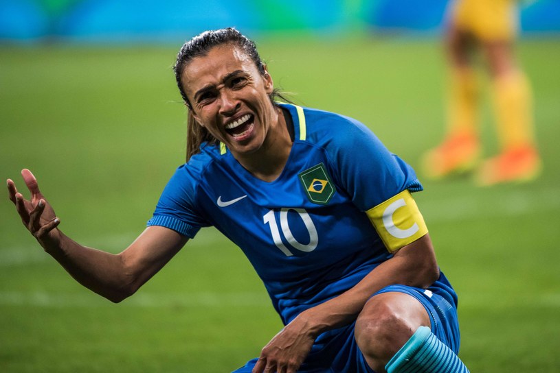 Marta podczas spotkania ćwierćfinałowego z Australią na Estadio Mineirao w Belo Horizonte /AFP