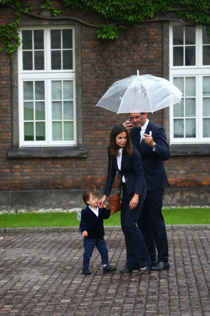 Marta z mężem i synkiem /Beata Zawrzel /Reporter