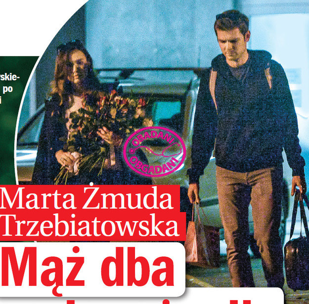 Marta Żmuda-Trzebiatowska i Kamil Kula na każdym kroku śledzeni są przez paparazzi /Życie na gorąco