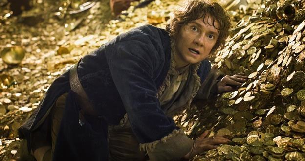 Martin Freeman w scenie z filmu "Hobbit: Pustkowie Smauga" /materiały prasowe