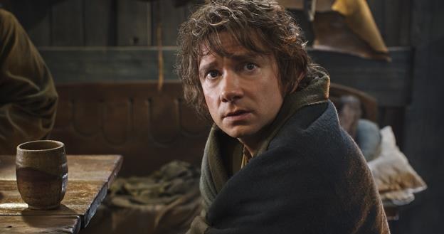 Martin Freeman w scenie z filmu "Hobbit: Pustkowie Smauga" /materiały dystrybutora