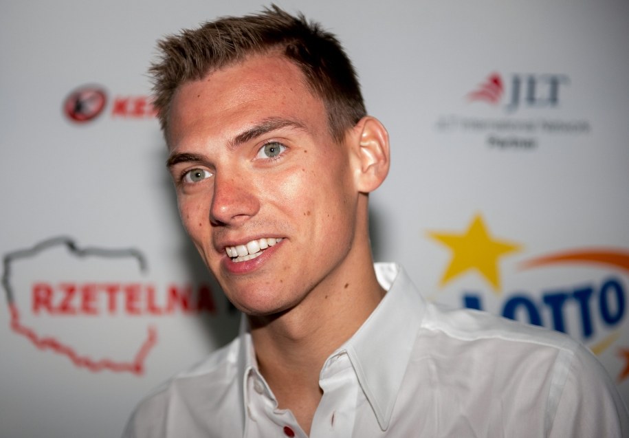 Martin Kaczmarski po przylocie do Wrocławia /Maciej Kulczyński /PAP