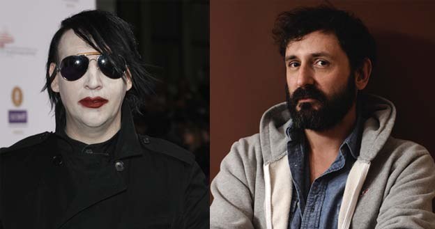 Martwy szczur owinięty taśmą klejącą? Marilyn Manson (L) powinien być zachwycony! /Getty Images/Flash Press Media